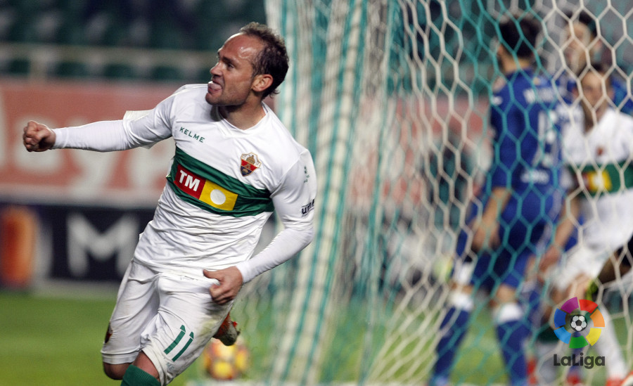 Nino celebra su gol al Getafe / LFP