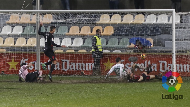 Guillermo marca el gol de la victoria del Elche en Reus / LFP