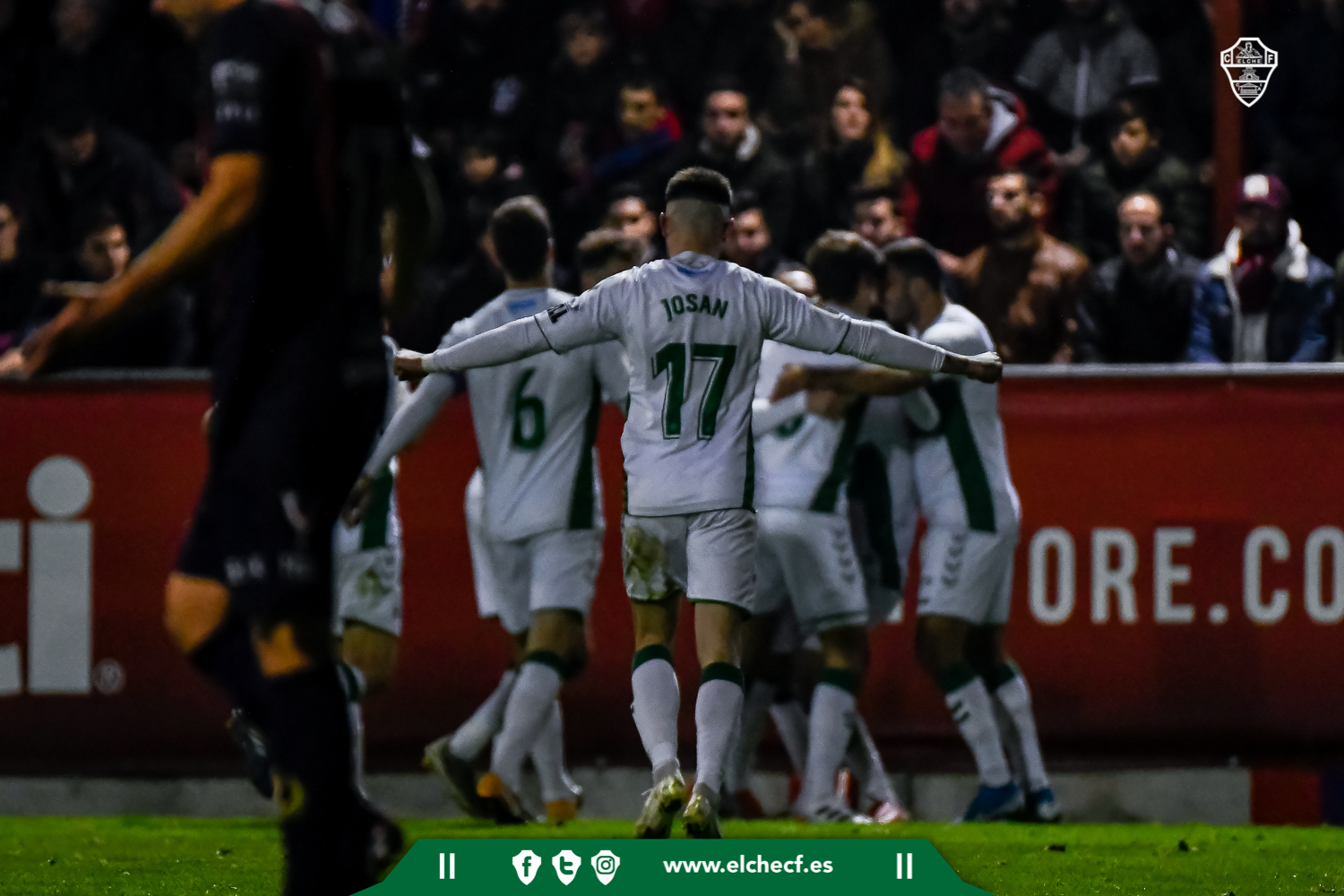 El Elche CF celebra su segundo gol en Yecla / Sonia Arcos - Elche CF