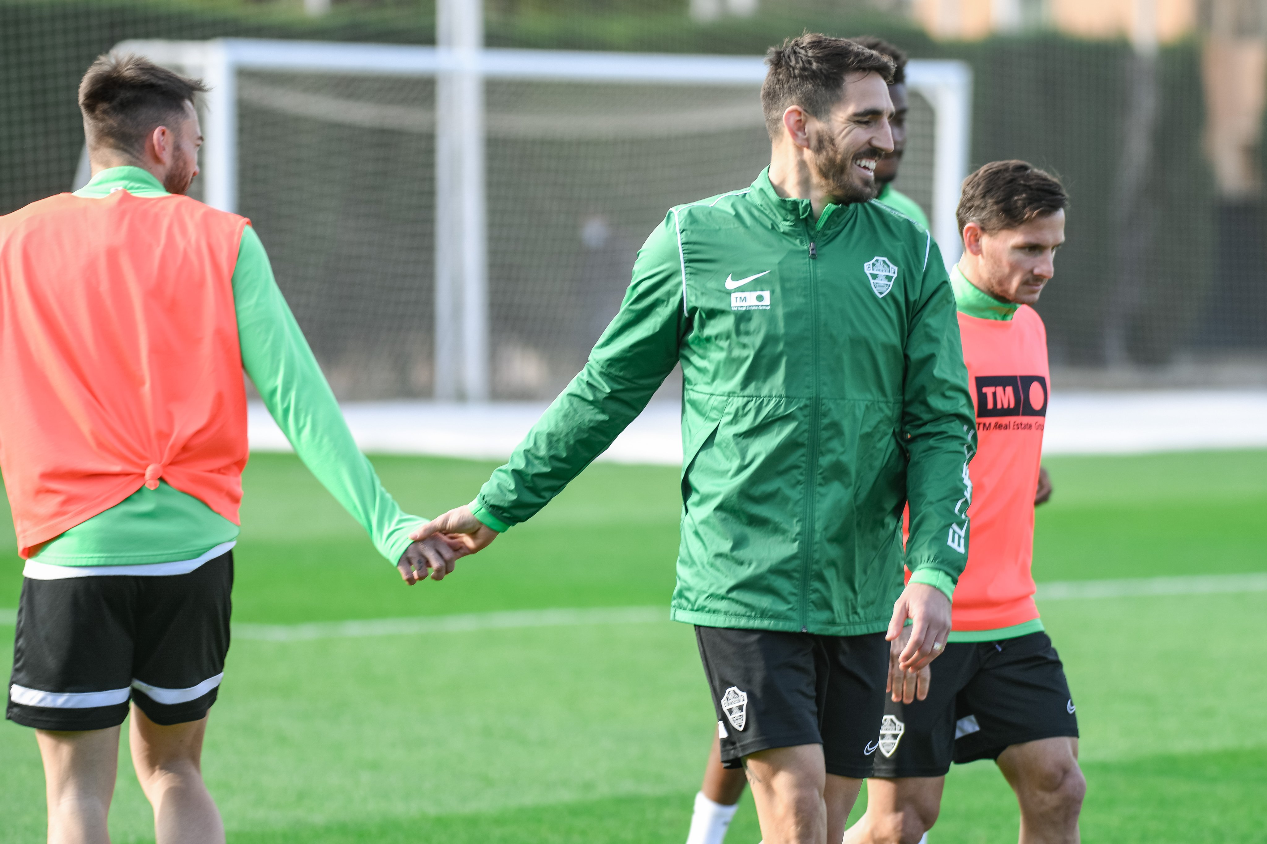 Pedro Bigas, durante un entrenamiento esta semana / Sonia Arcos - Elche CF