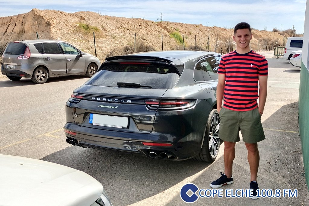 Jony Álamo, en su visita a la clínica del estadio Martínez Valero / COPE Elche (100.8 FM)