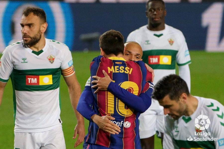 Messi celebra un gol contra el Elche / LaLiga