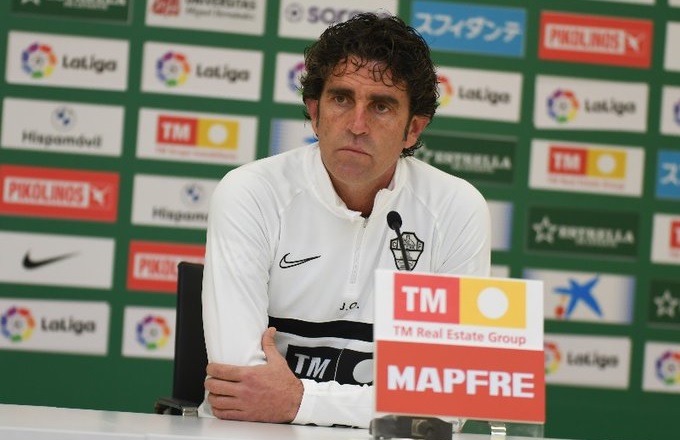 José Manuel Rodríguez Ortega en una rueda de prensa / Sonia Arcos - Elche C.F.